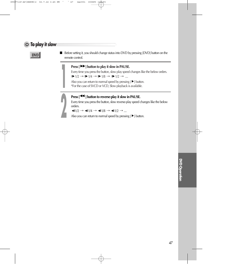 Daewoo SD-2100P User Manual | Page 48 / 78