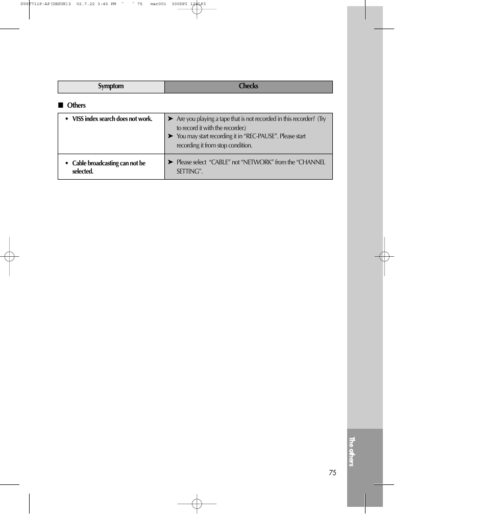 Daewoo SD-2100P User Manual | Page 76 / 78