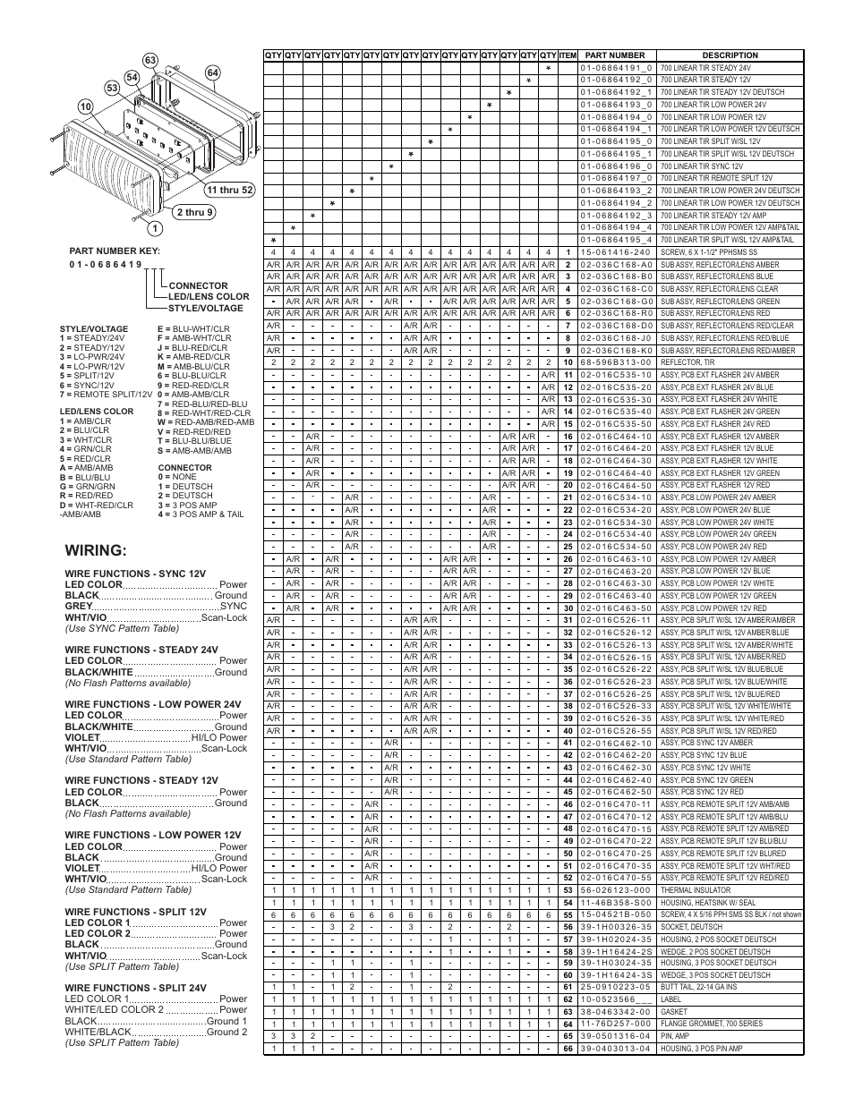 Wiring, Page 3 | Whelen 70A02SAR User Manual | Page 3 / 3