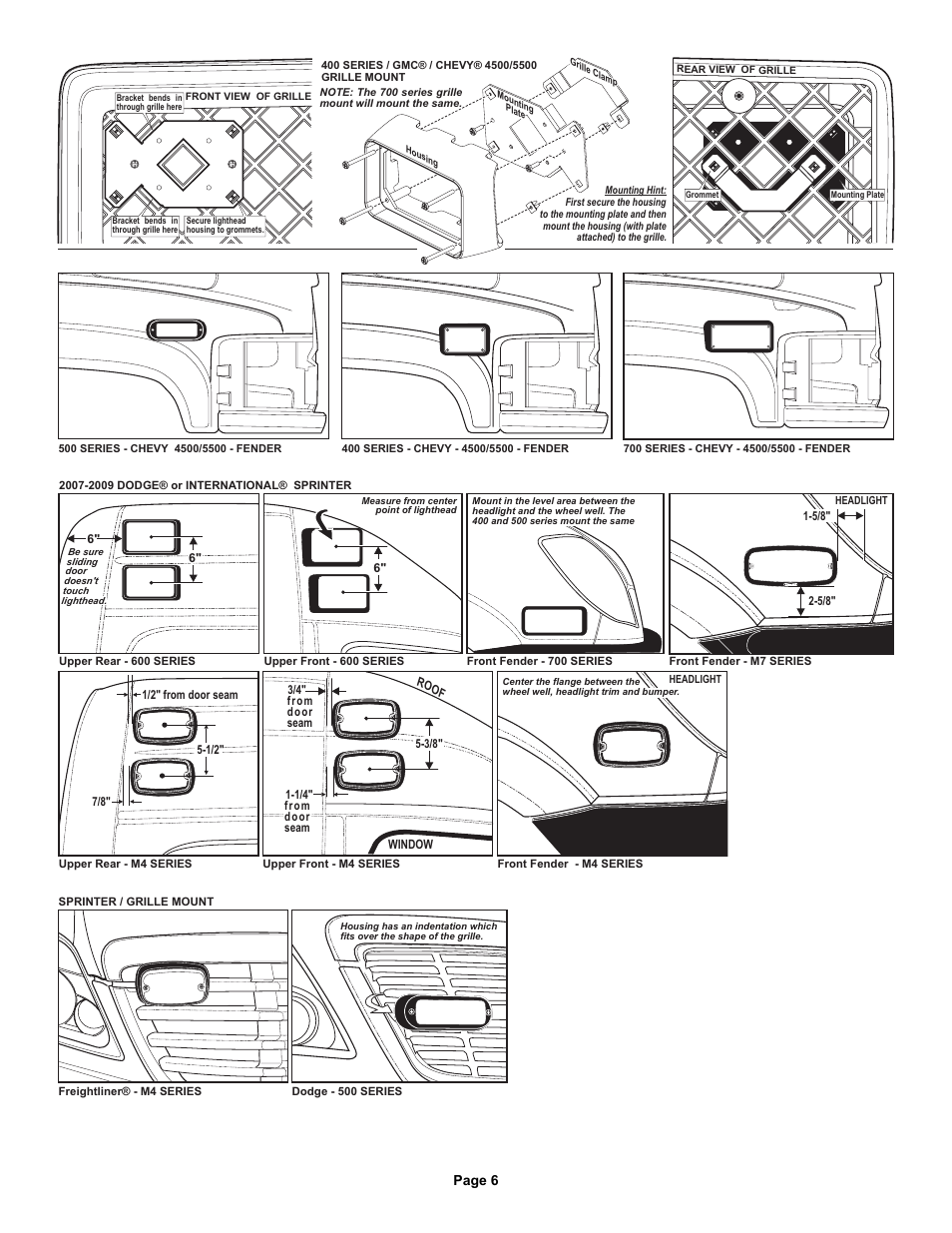 Page 6 | Whelen 7GCV6LRC User Manual | Page 6 / 6