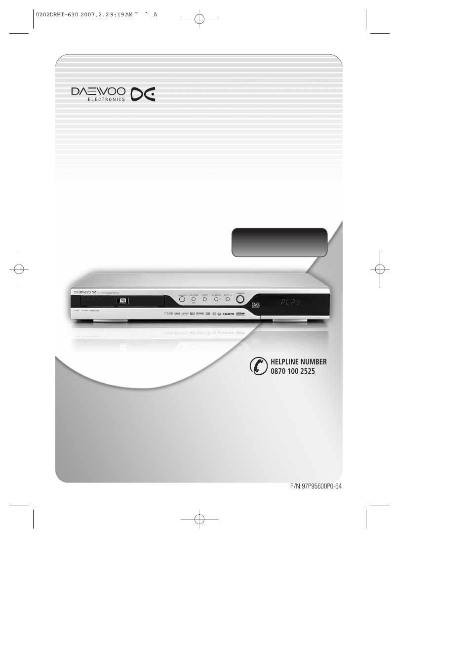 Daewoo DRHT-630 User Manual | 69 pages