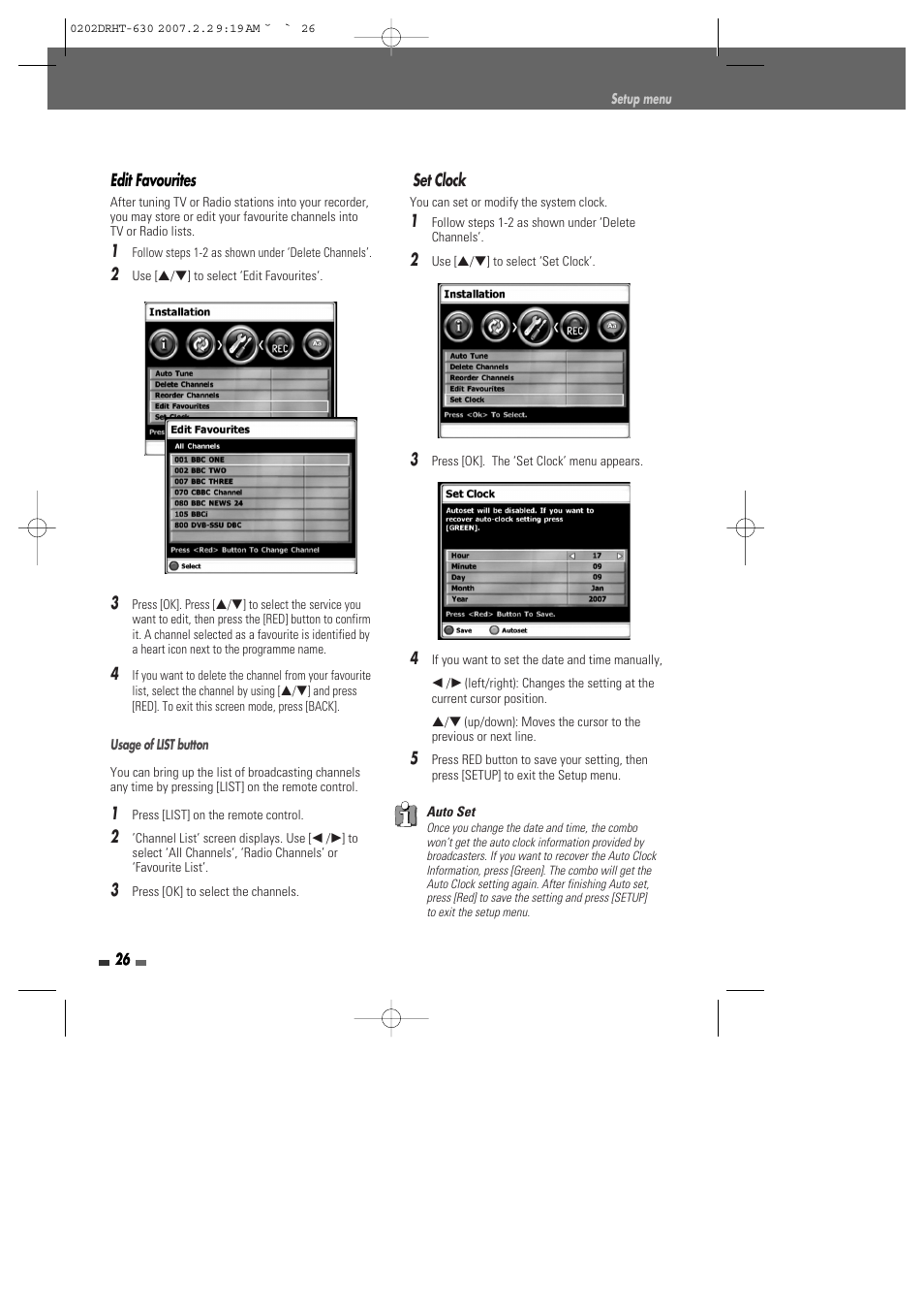 Daewoo DRHT-630 User Manual | Page 27 / 69