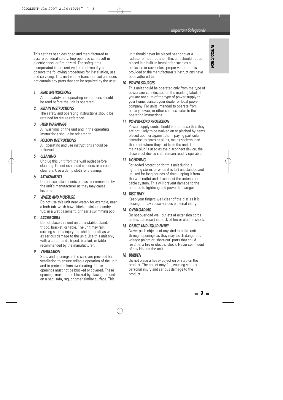 Daewoo DRHT-630 User Manual | Page 4 / 69
