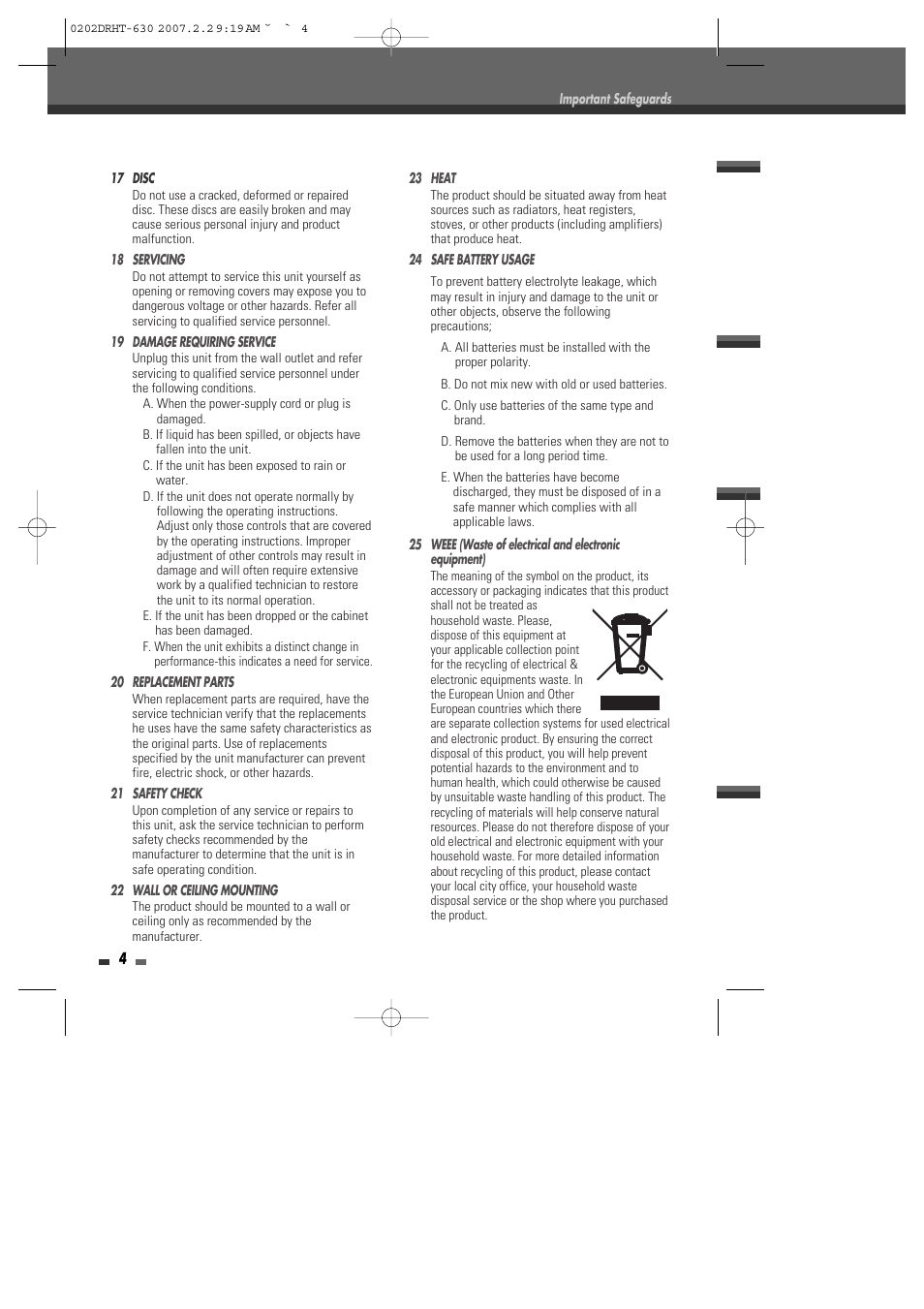 Daewoo DRHT-630 User Manual | Page 5 / 69