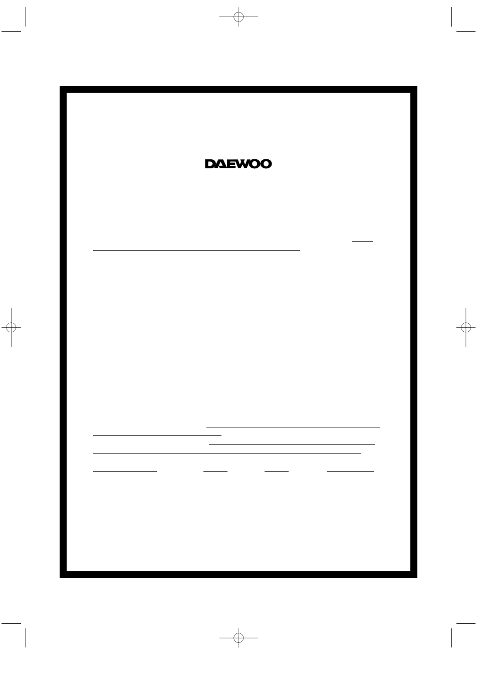 Limited warranty | Daewoo KOR-864H User Manual | Page 21 / 21