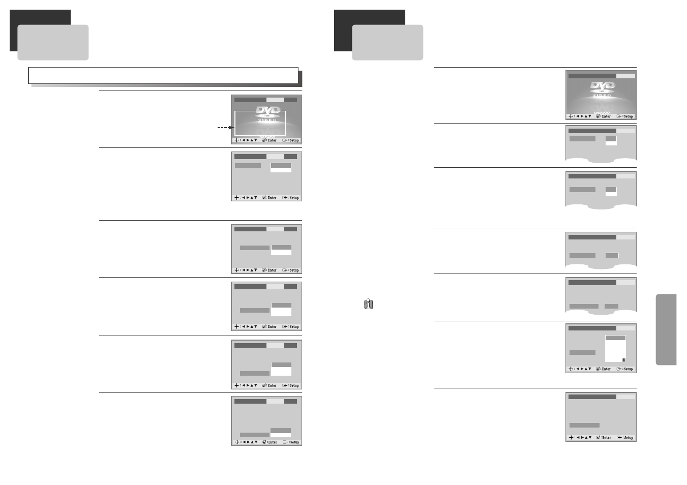 Audio setup, Others setup | Daewoo dqd-2100d  EU User Manual | Page 14 / 17