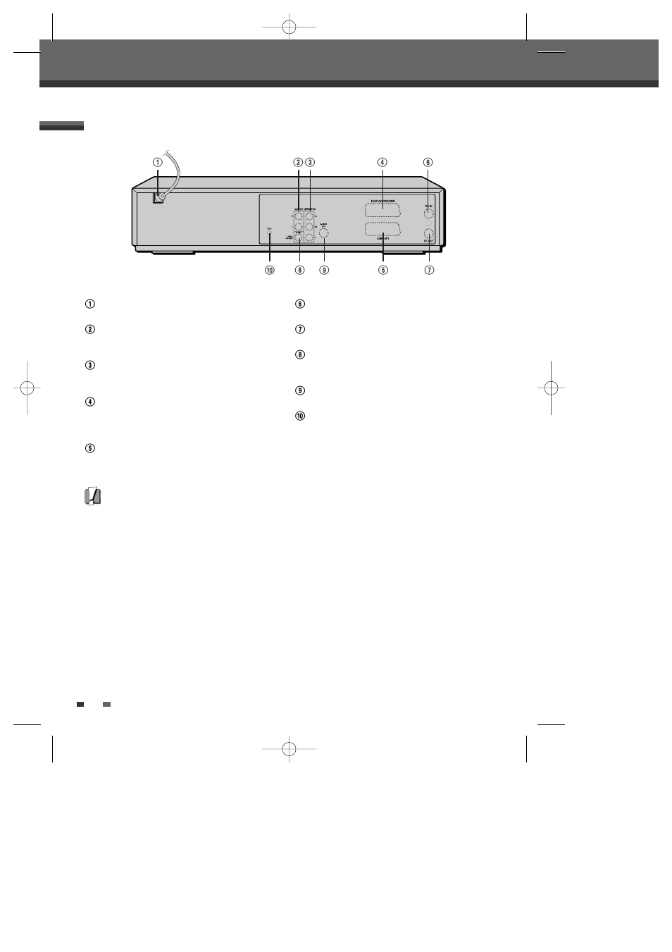 Rear panel | Daewoo DF-4500P/4700P User Manual | Page 15 / 61