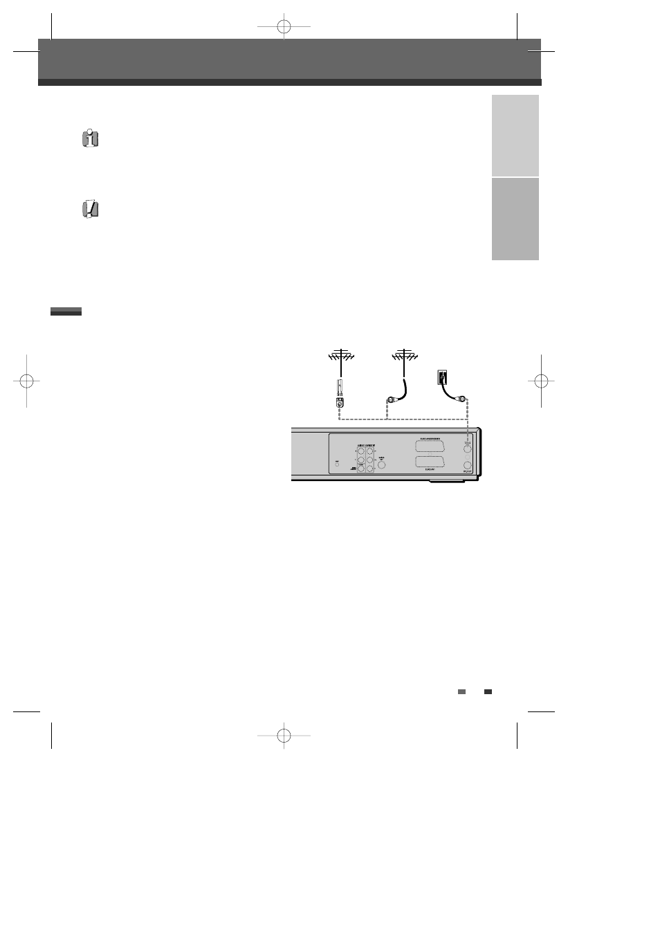 Connections, Connecting antenna/cable | Daewoo DF-4500P/4700P User Manual | Page 16 / 61