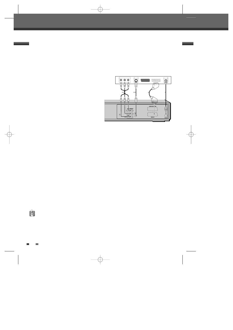 Connecting a tv, Rf connection, Scart connection 1 | S-video connection 1, Component video connection 1, Progressive scan connection | Daewoo DF-4500P/4700P User Manual | Page 17 / 61