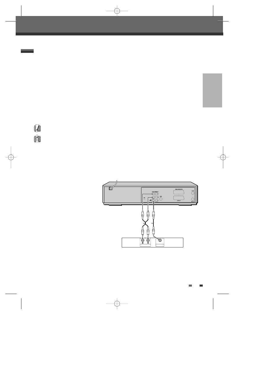 Connecting an amplifier/receiver | Daewoo DF-4500P/4700P User Manual | Page 18 / 61