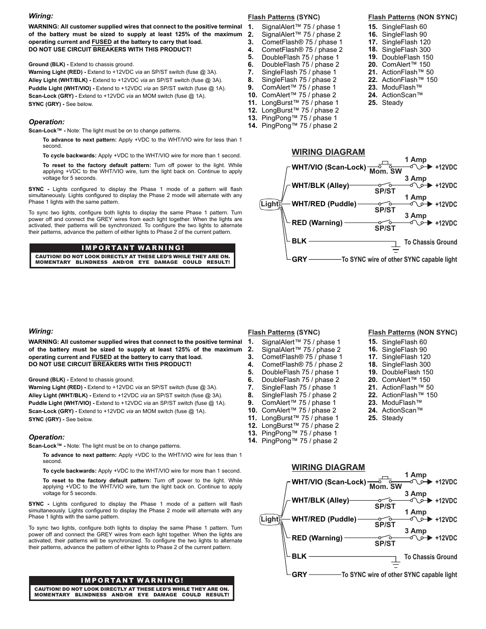 Whelen SK02V3AA User Manual | Page 2 / 2