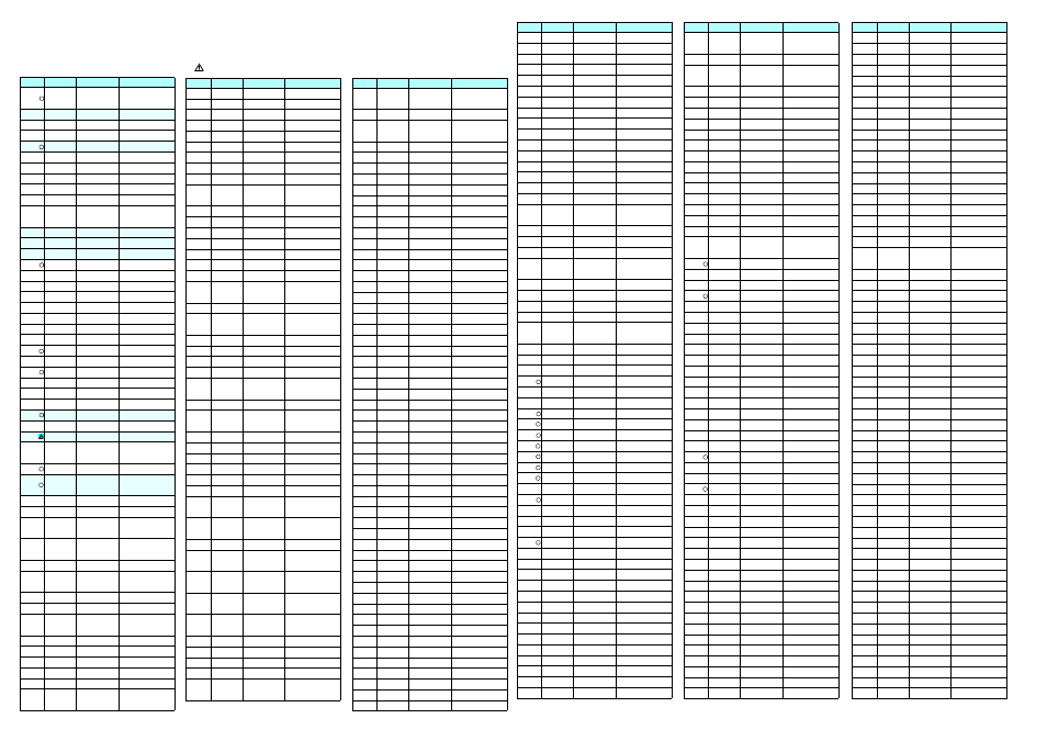 Electrical parts list | Daewoo CP005P-010G1 User Manual | Page 41 / 43