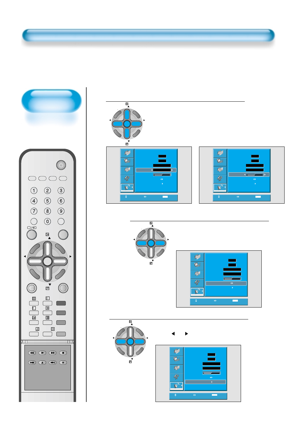 Manual setup, Check the system and fine tune, Find the desire channel with search | Daewoo DT- 4280NH User Manual | Page 23 / 72