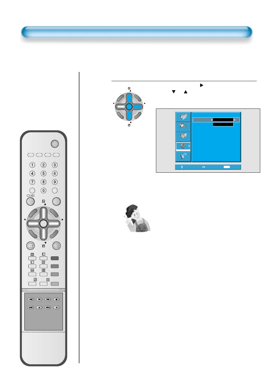 Image sticking minimisation(ism), Select functions, Button would switch between on/off | Daewoo DT- 4280NH User Manual | Page 65 / 72