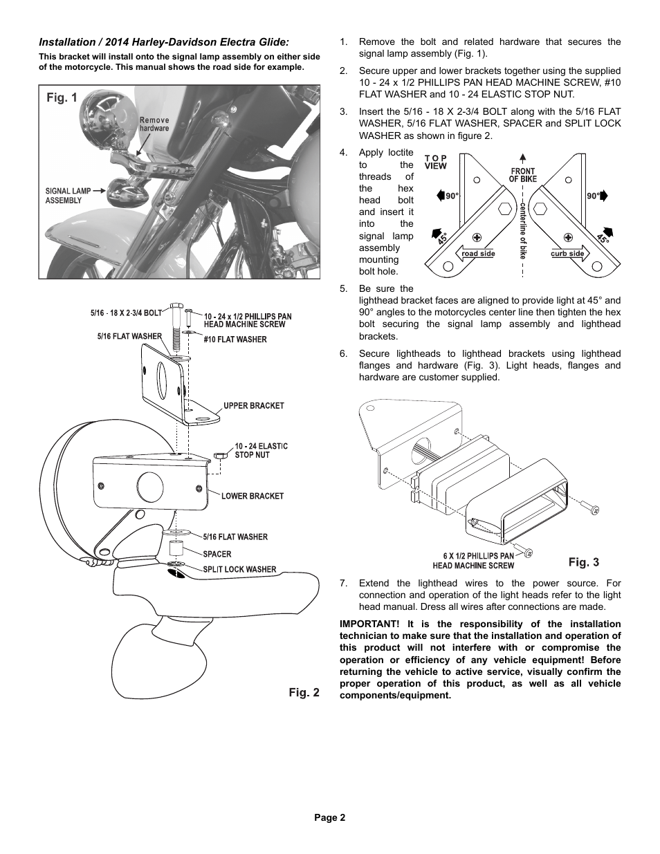 Whelen RBKTHD8 User Manual | Page 2 / 2