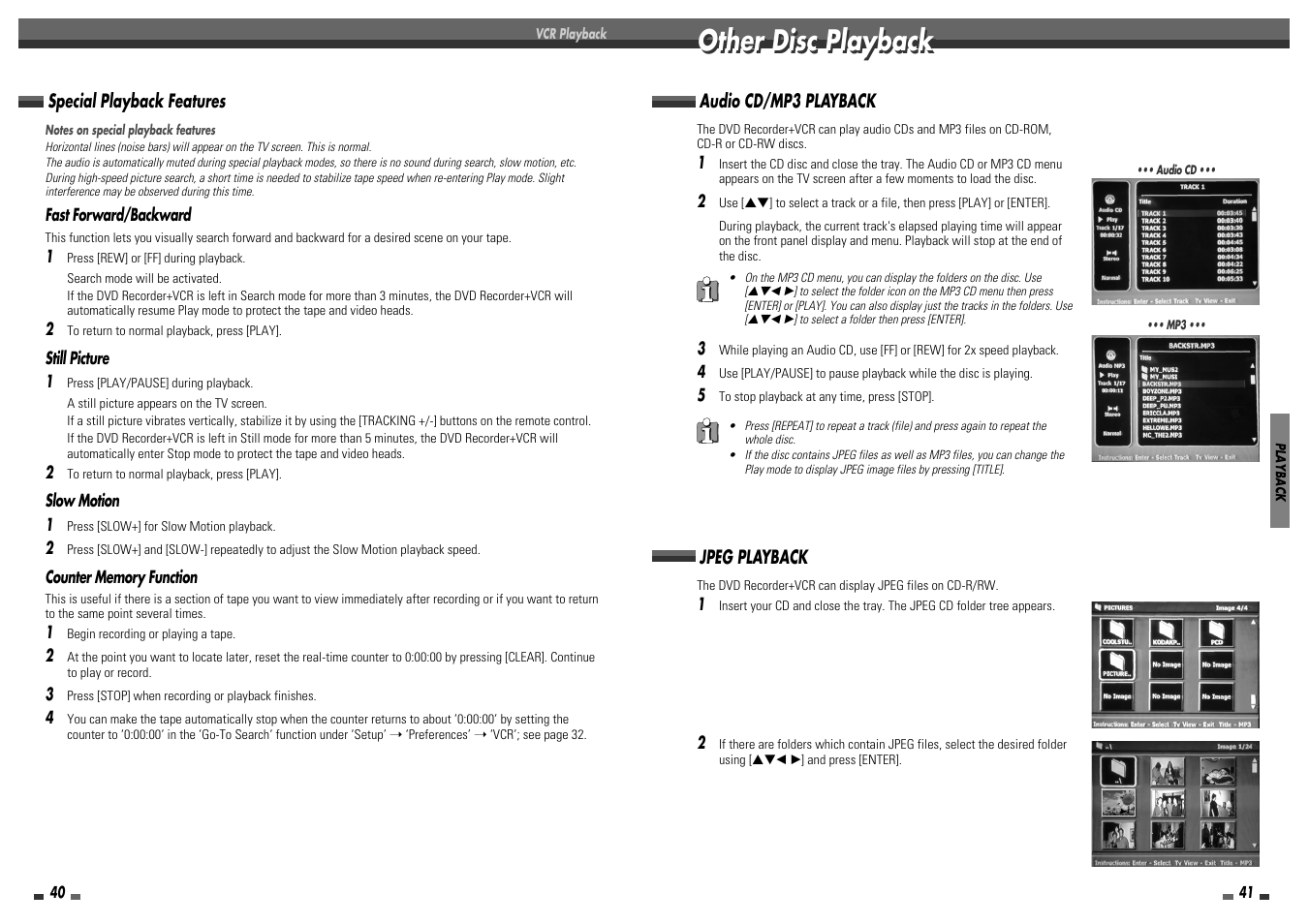 Other disc playback | Daewoo DF-8100 User Manual | Page 22 / 35