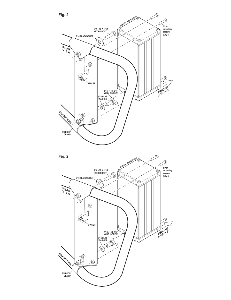 Fig. 2, Page 2 | Whelen WS321B9 User Manual | Page 2 / 2