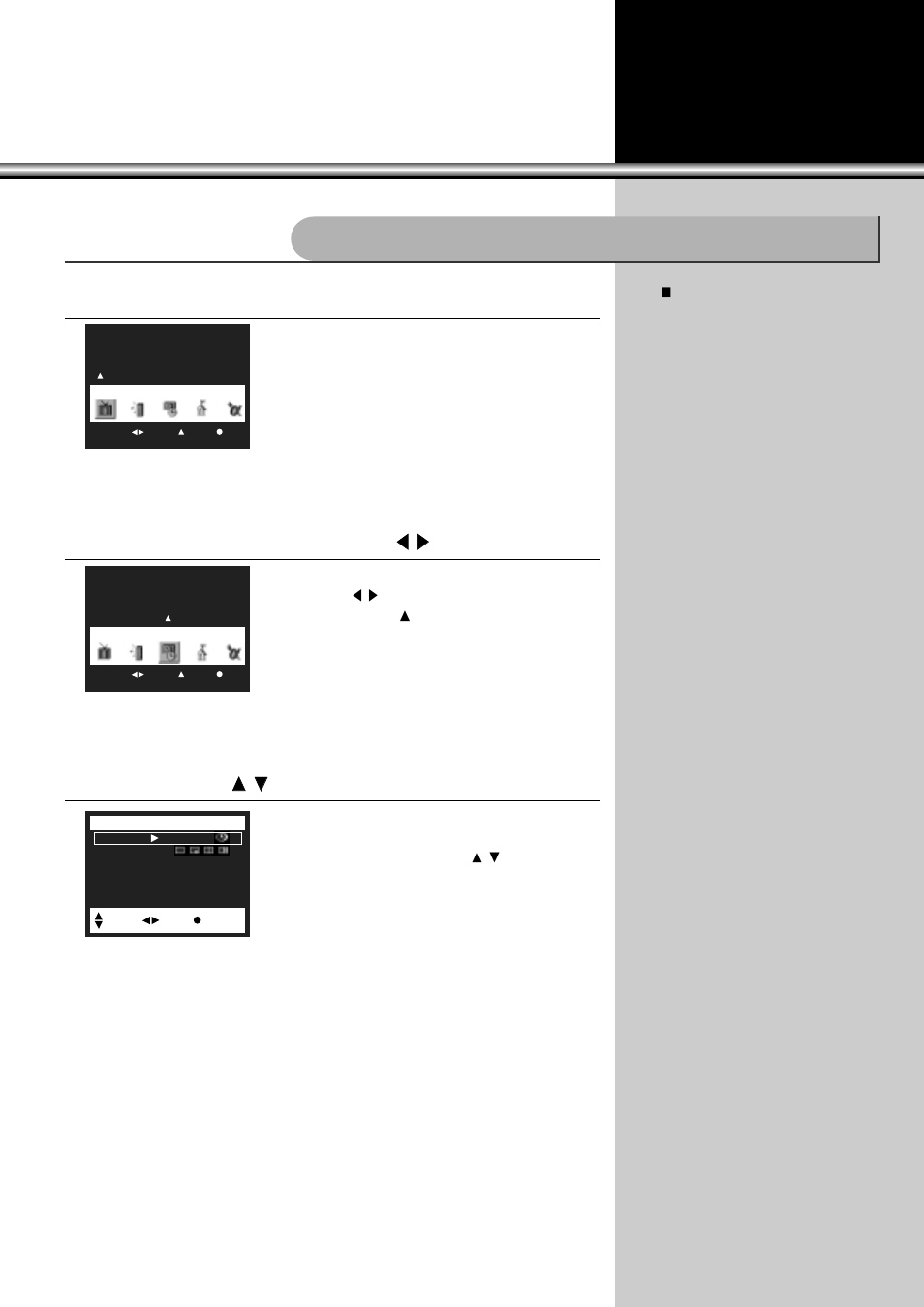 Activating/deactivating automatic “on” and “off, Press “menu” button, Press “channel x x / y y ” buttons | Daewoo DSC-34W70N User Manual | Page 38 / 61