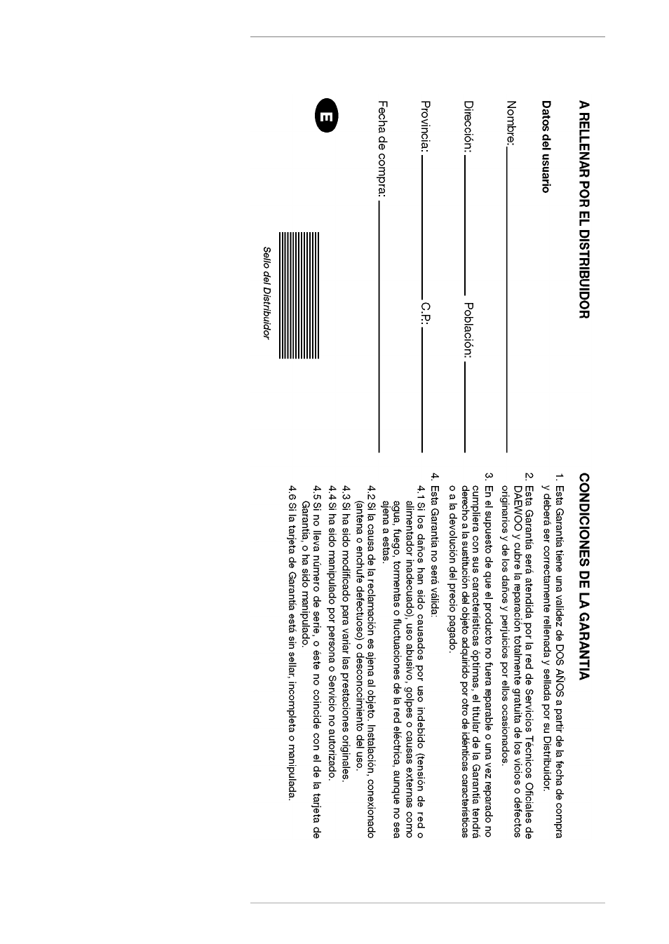 Daewoo ERF-40.M User Manual | Page 18 / 52