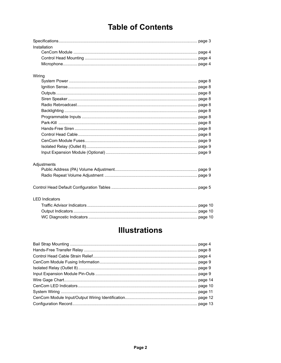 Whelen CCSRN3 User Manual | Page 2 / 14