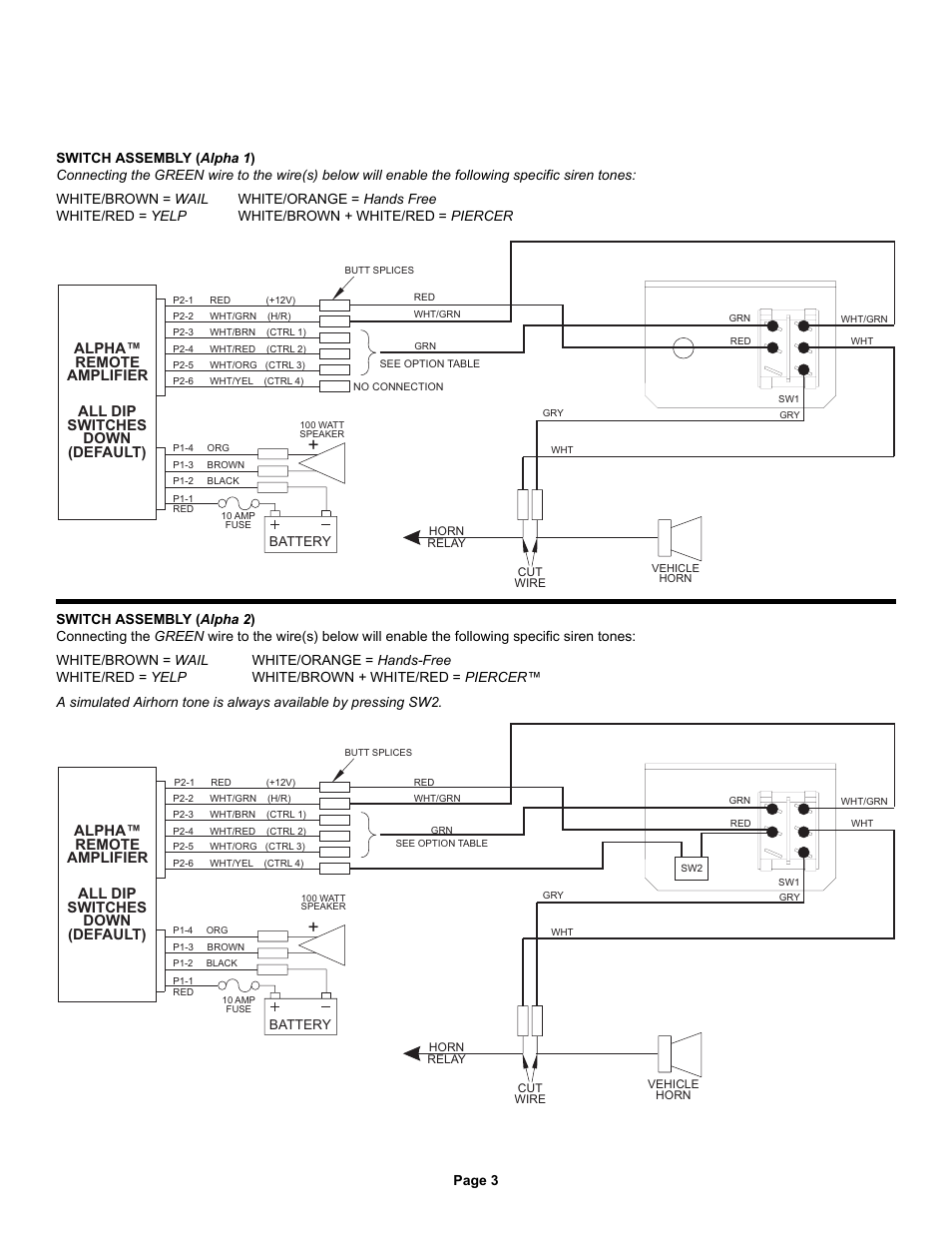 Whelen ALPHA1 User Manual | Page 3 / 4