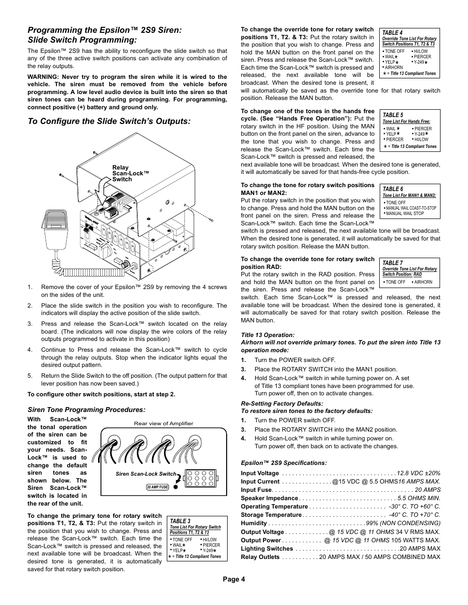 Whelen EPSL2S9 User Manual | Page 4 / 4