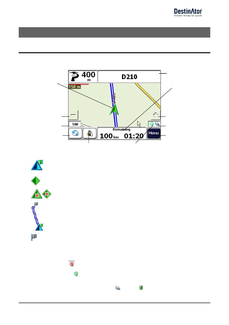 2 - getting started, What's on the map | Daewoo DPN-3500 User Manual | Page 20 / 62