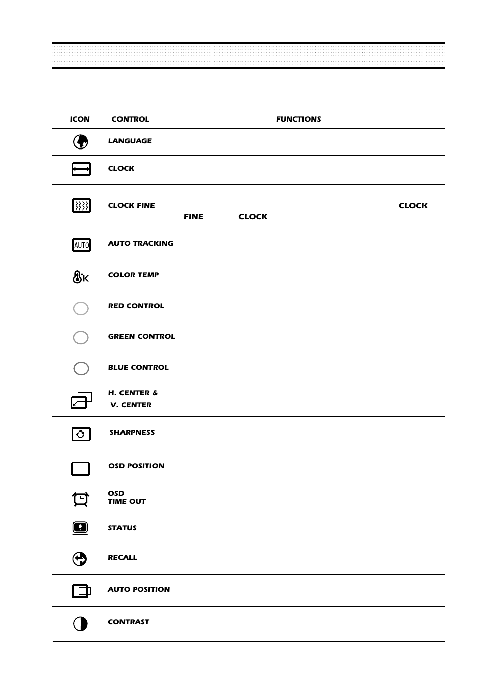Rg b, Osd functions | Daewoo L510B1 User Manual | Page 14 / 36