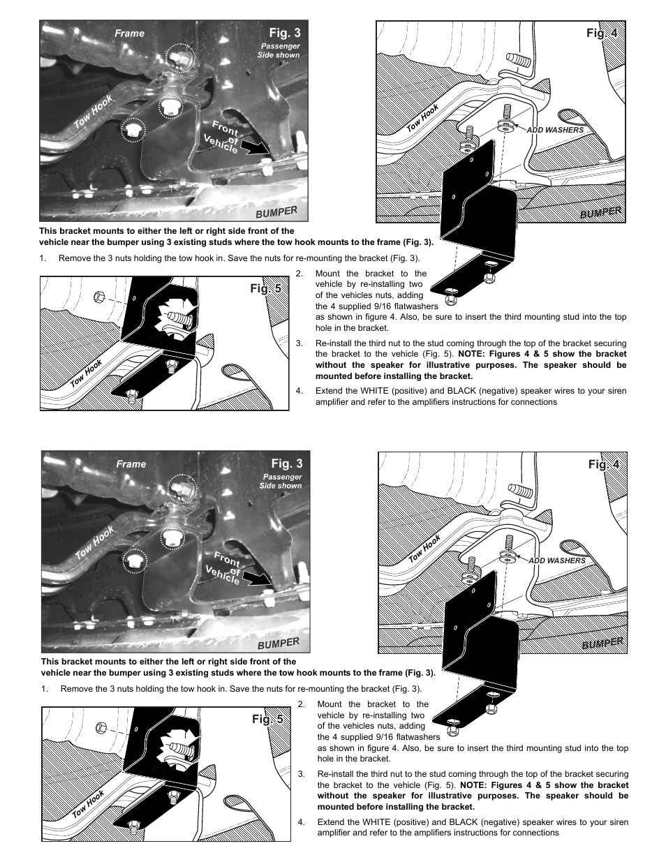 Fig. 4, Fig. 5 | Whelen SAK47 User Manual | Page 2 / 2