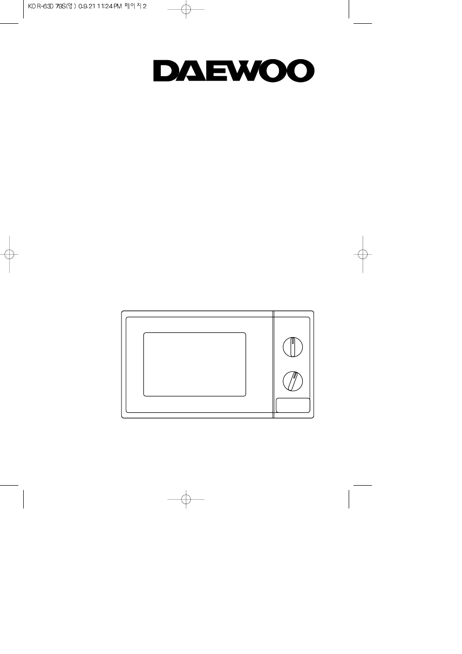 Daewoo KOR-63D79S User Manual | 12 pages