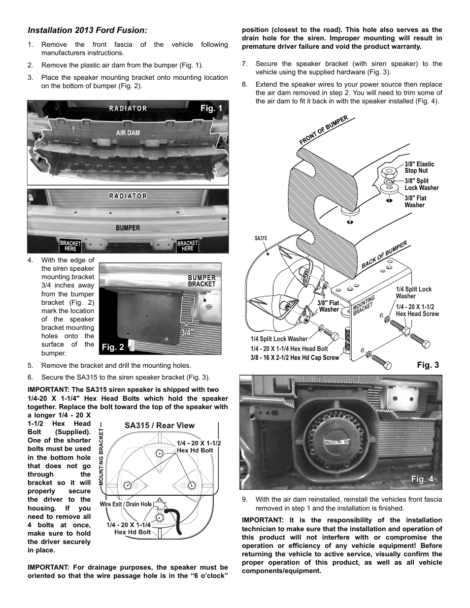 Whelen SAK53 User Manual | Page 2 / 2