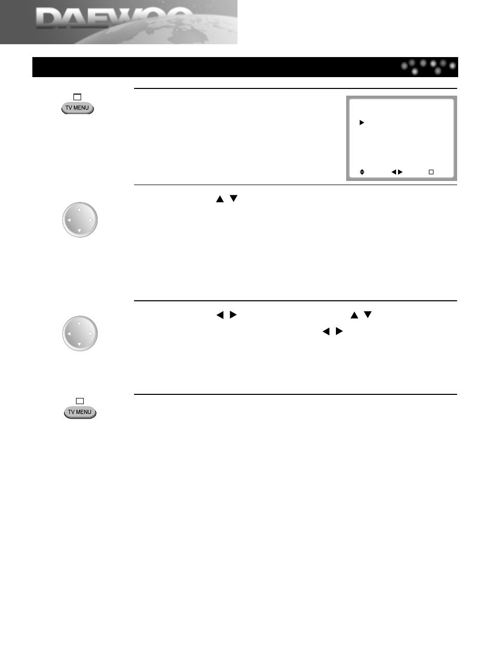 Setting tv | Daewoo DDQ-20L6SC User Manual | Page 18 / 59