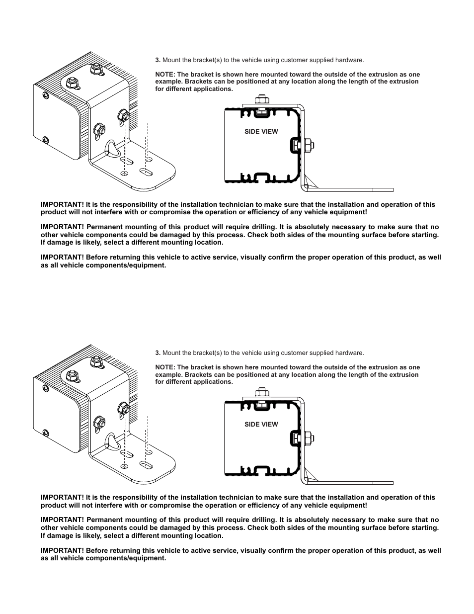 Whelen TANBKT1 User Manual | Page 2 / 2