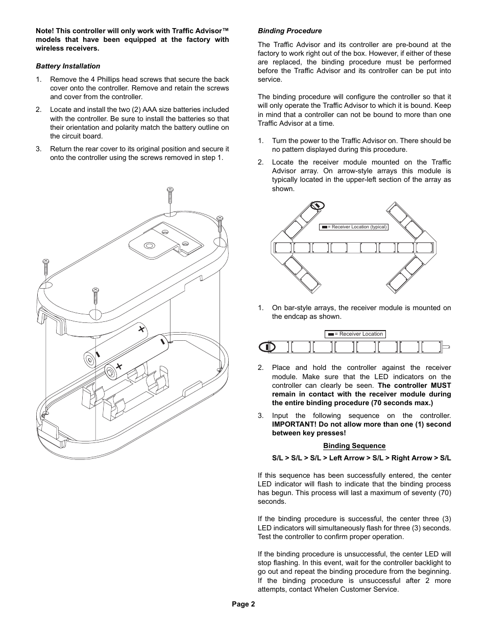 Whelen RFNF85 User Manual | Page 2 / 3