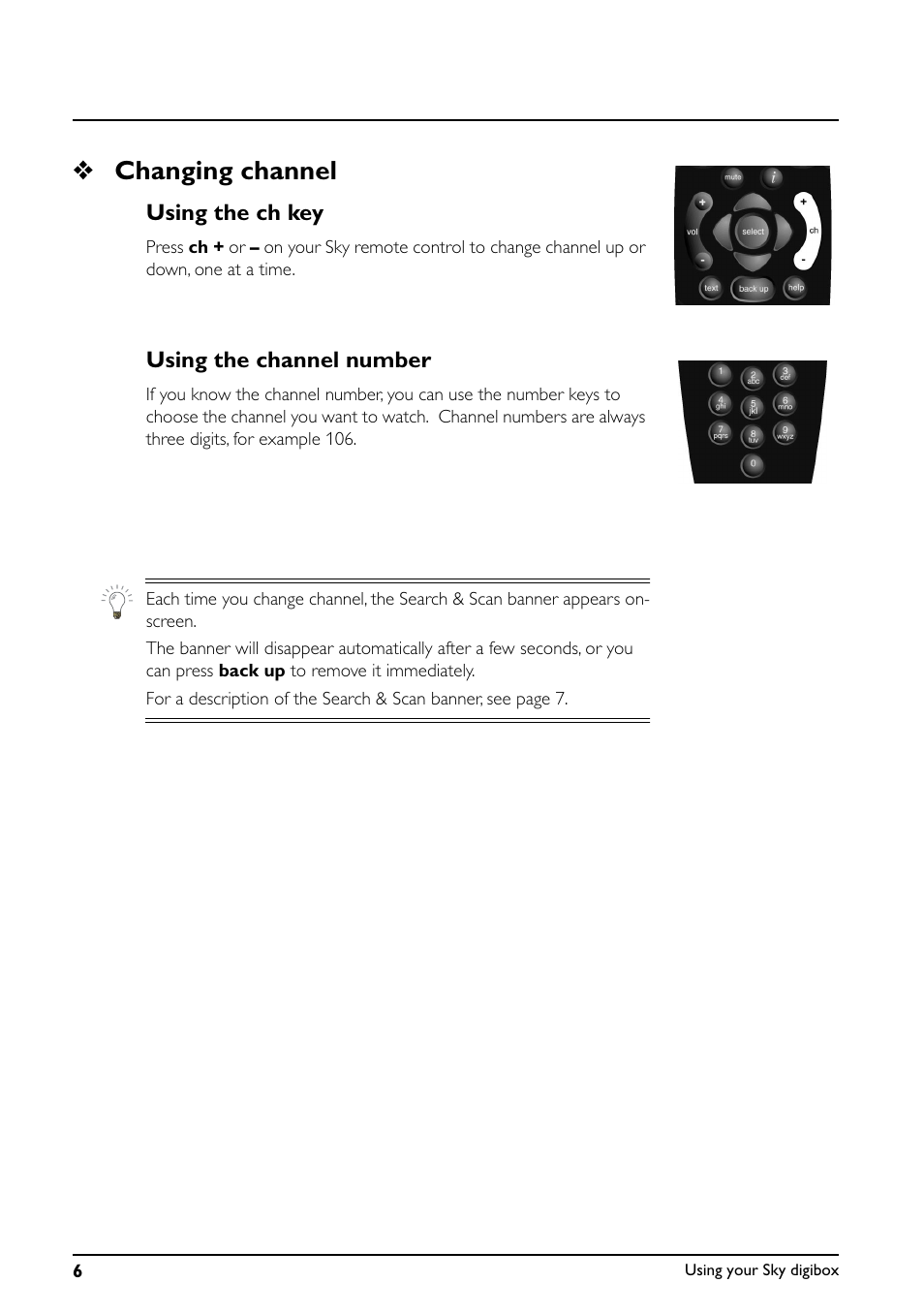 Changing channel | Daewoo Sky digibox User Manual | Page 10 / 65