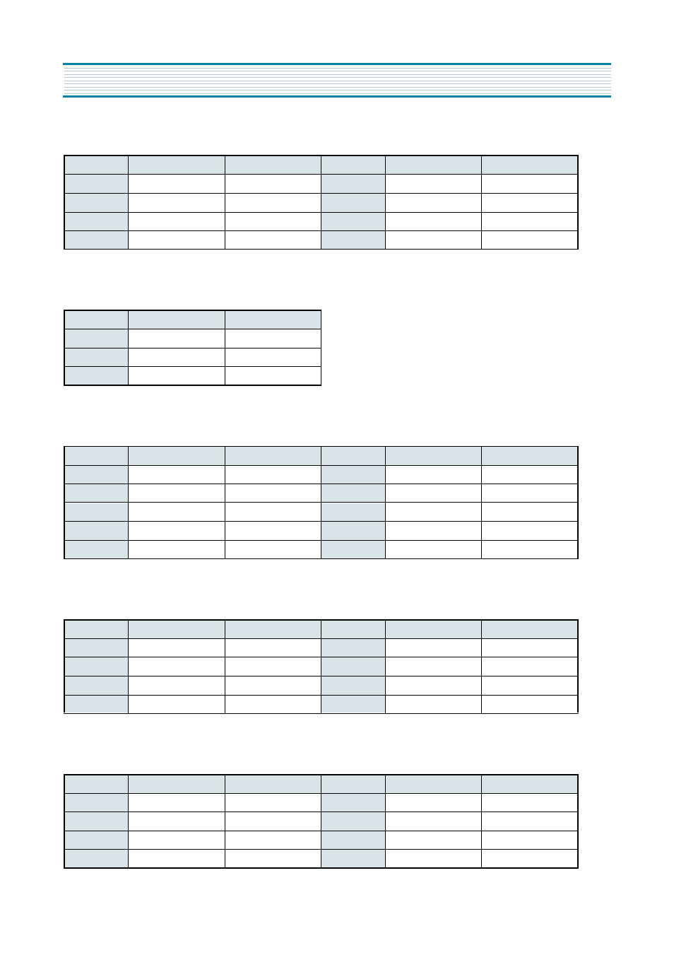 Voltage chart | Daewoo DV-K580NZ-T User Manual | Page 45 / 80