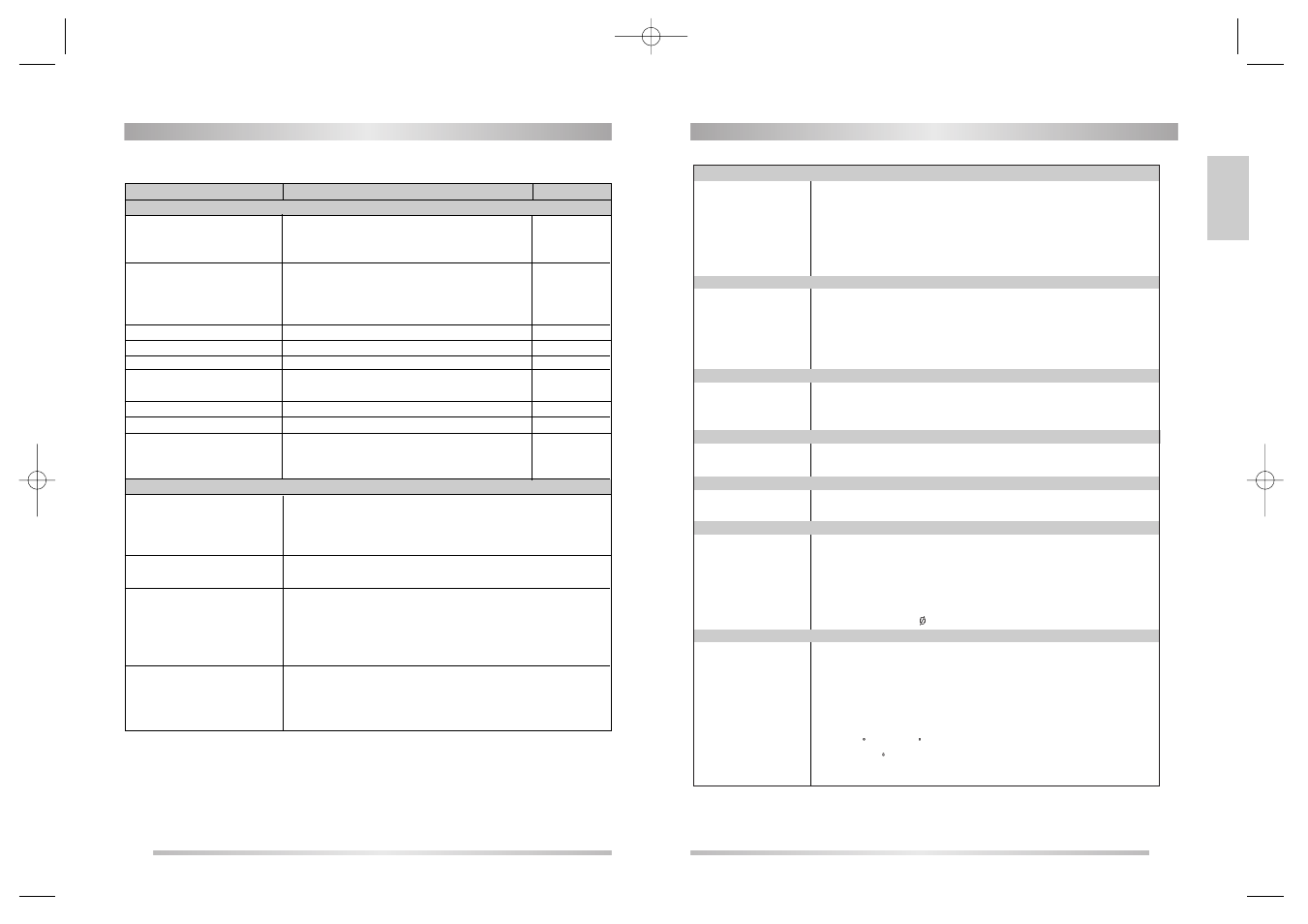 Product specifications, Troubleshooting | Daewoo DSL-20D1T User Manual | Page 13 / 15