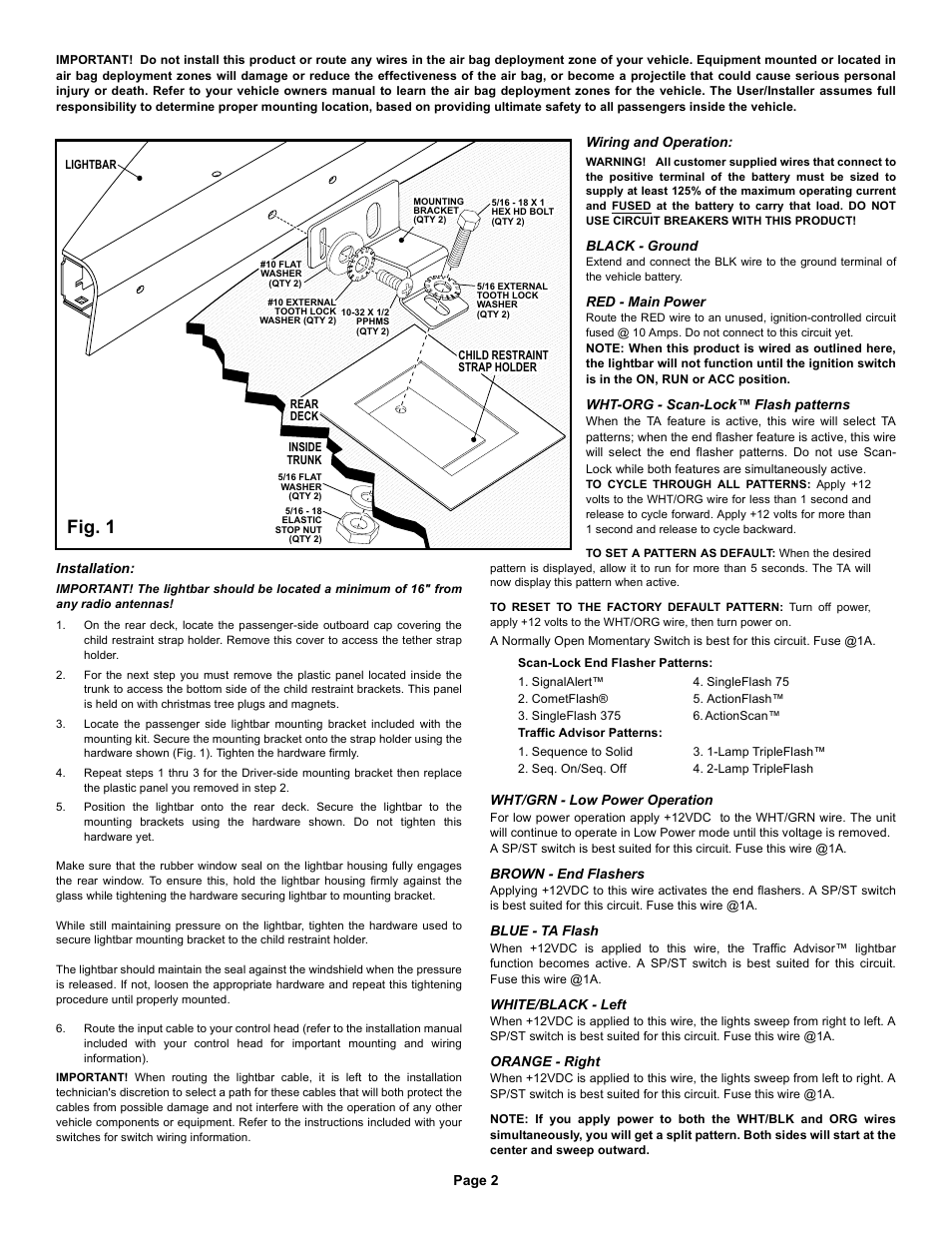 Fig. 1 | Whelen I35LR6L User Manual | Page 2 / 3