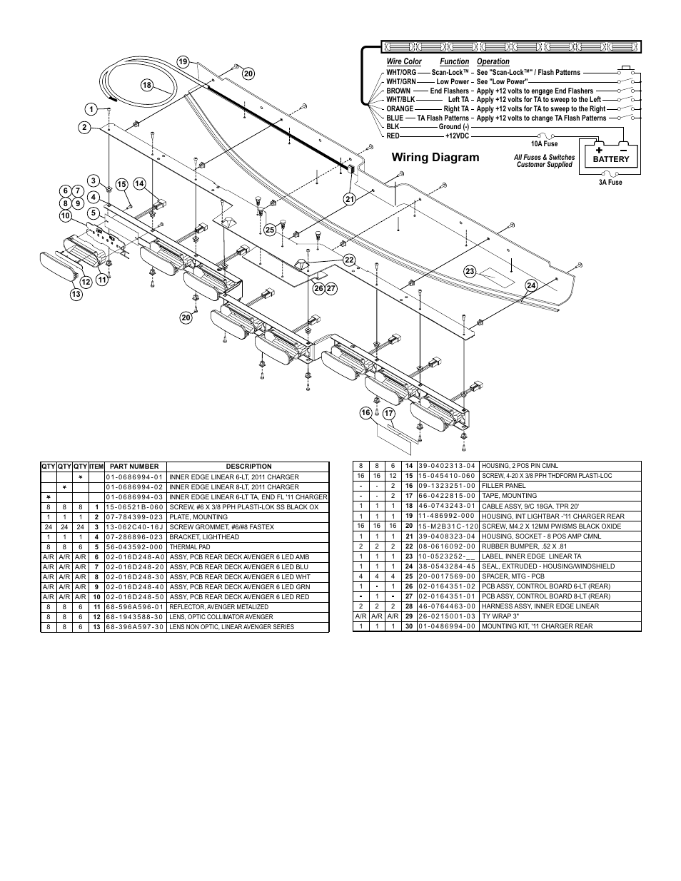 Wiring diagram, Page 3 | Whelen I35LR6L User Manual | Page 3 / 3