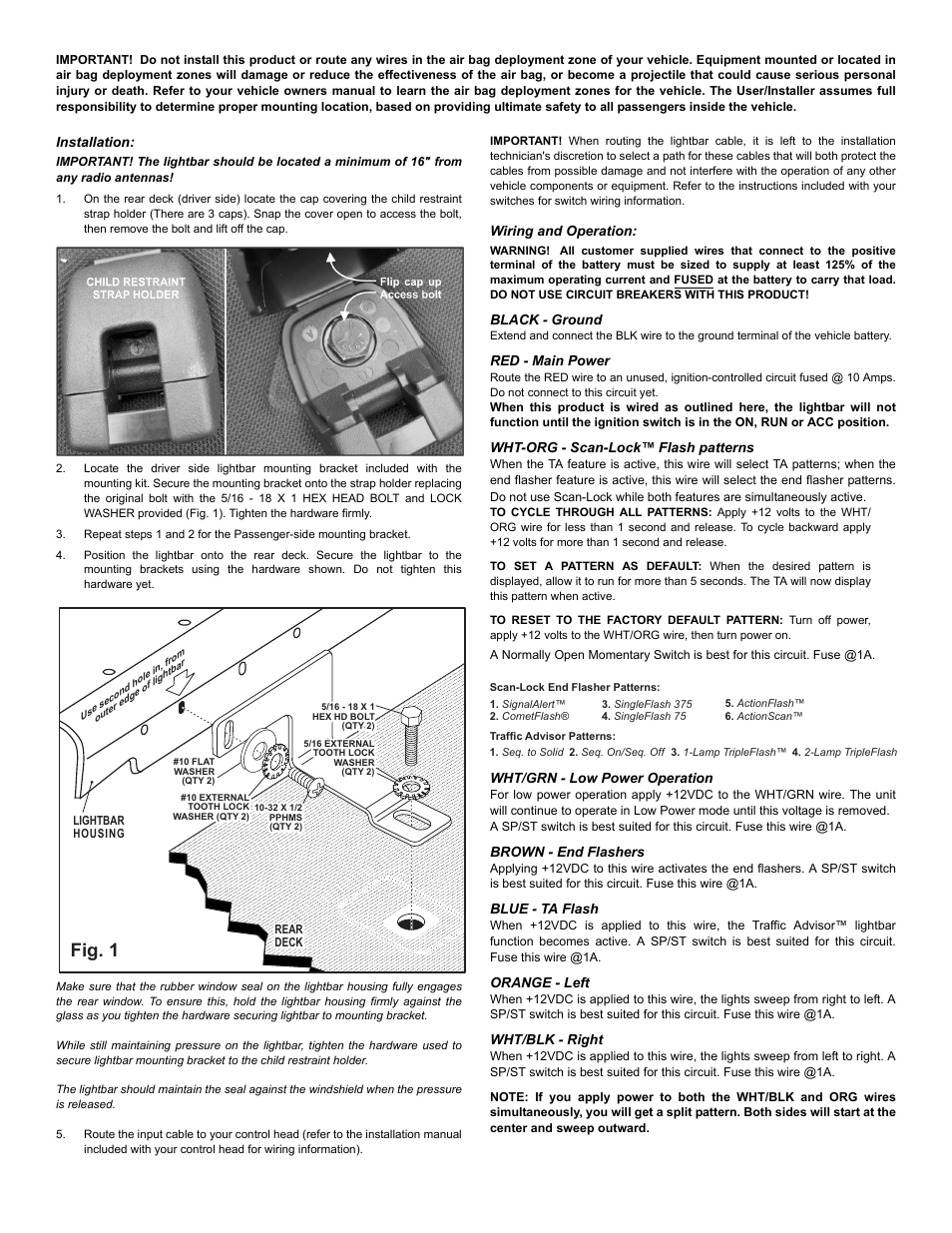 Fig. 1 | Whelen IZ37LR8 User Manual | Page 2 / 3