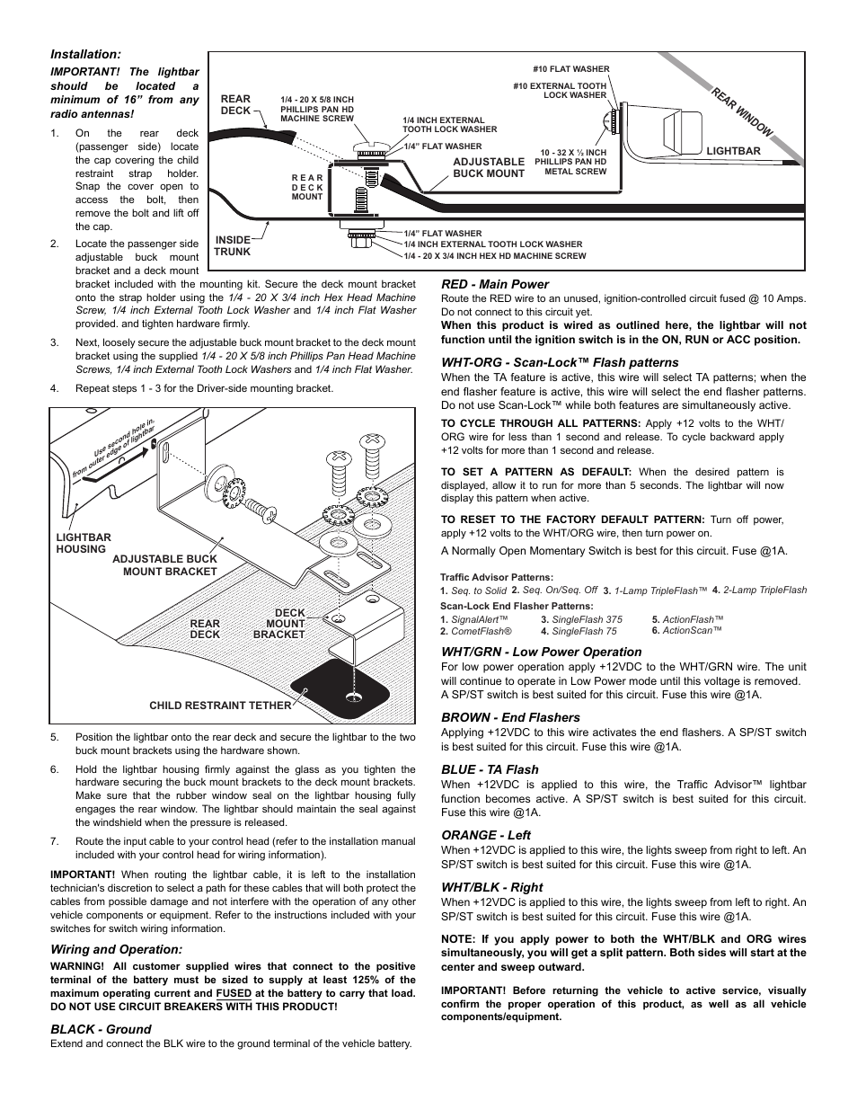 Whelen IZ38LR8 User Manual | Page 2 / 3