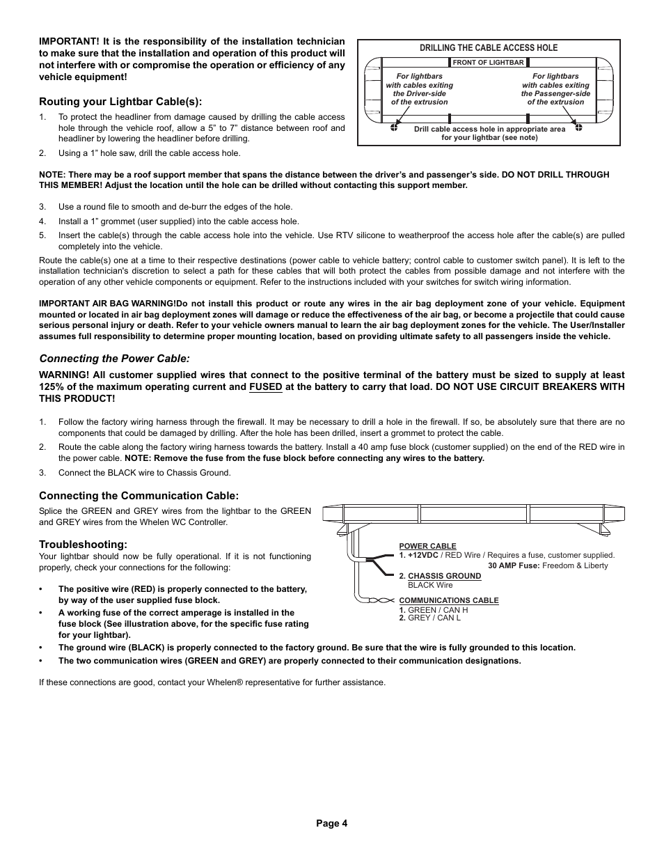 Whelen FW4AAAA User Manual | Page 4 / 9