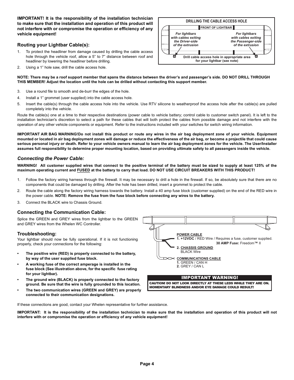 Whelen FC4JJJJ User Manual | Page 4 / 4