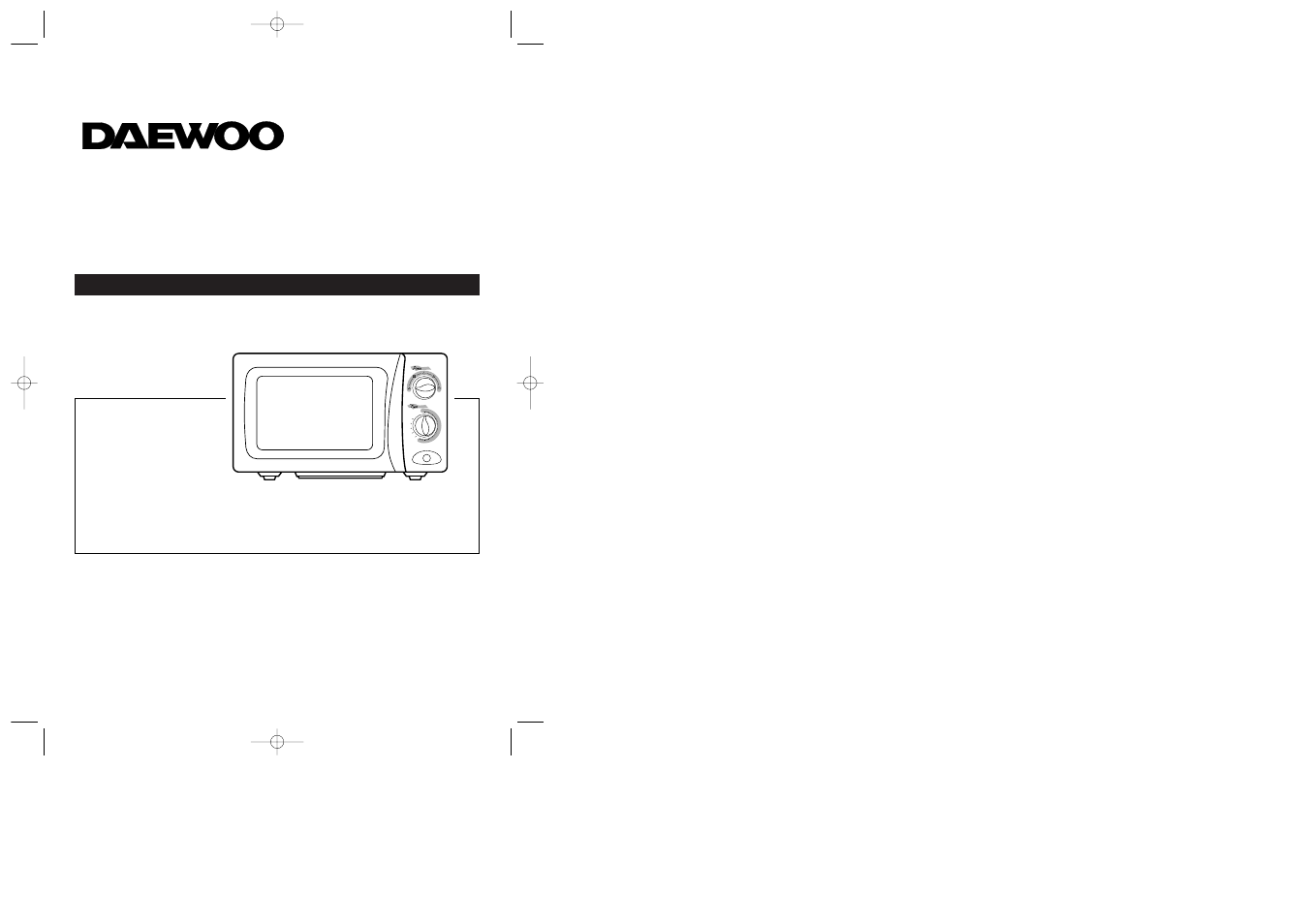 Daewoo KOR-61A5 User Manual | 8 pages