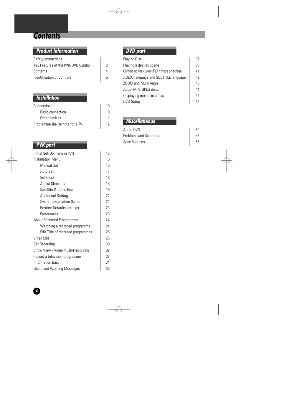 Daewoo DHD-4000D User Manual | Page 5 / 60