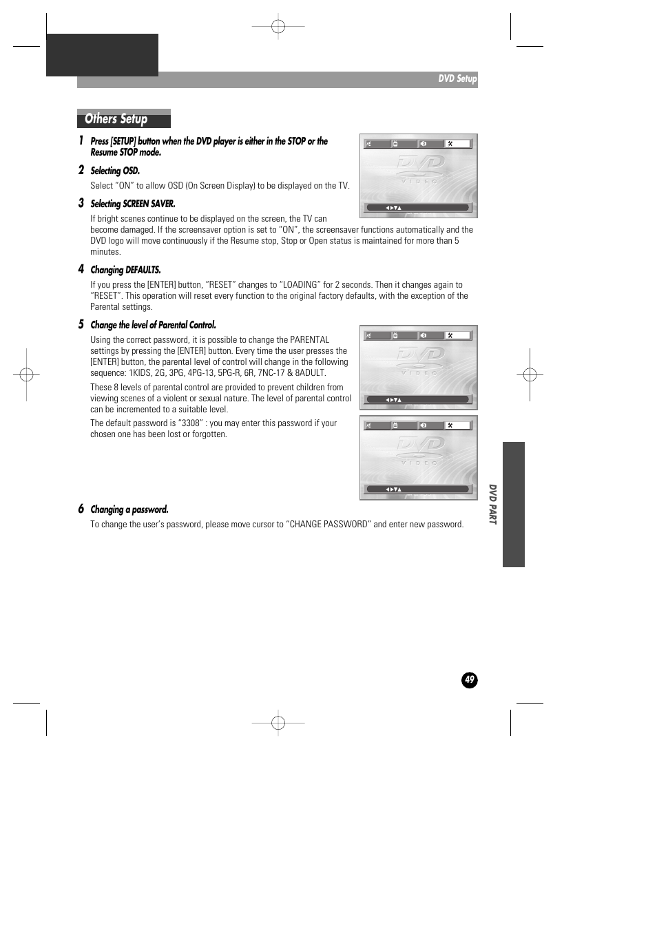 Others setup | Daewoo DHD-4000D User Manual | Page 50 / 60