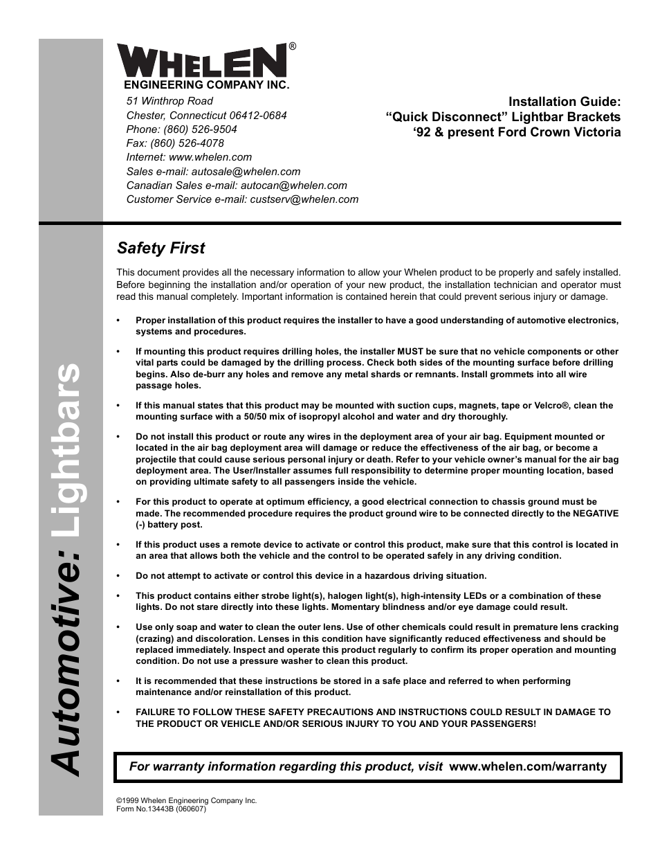 Whelen MKEZ40 User Manual | 2 pages