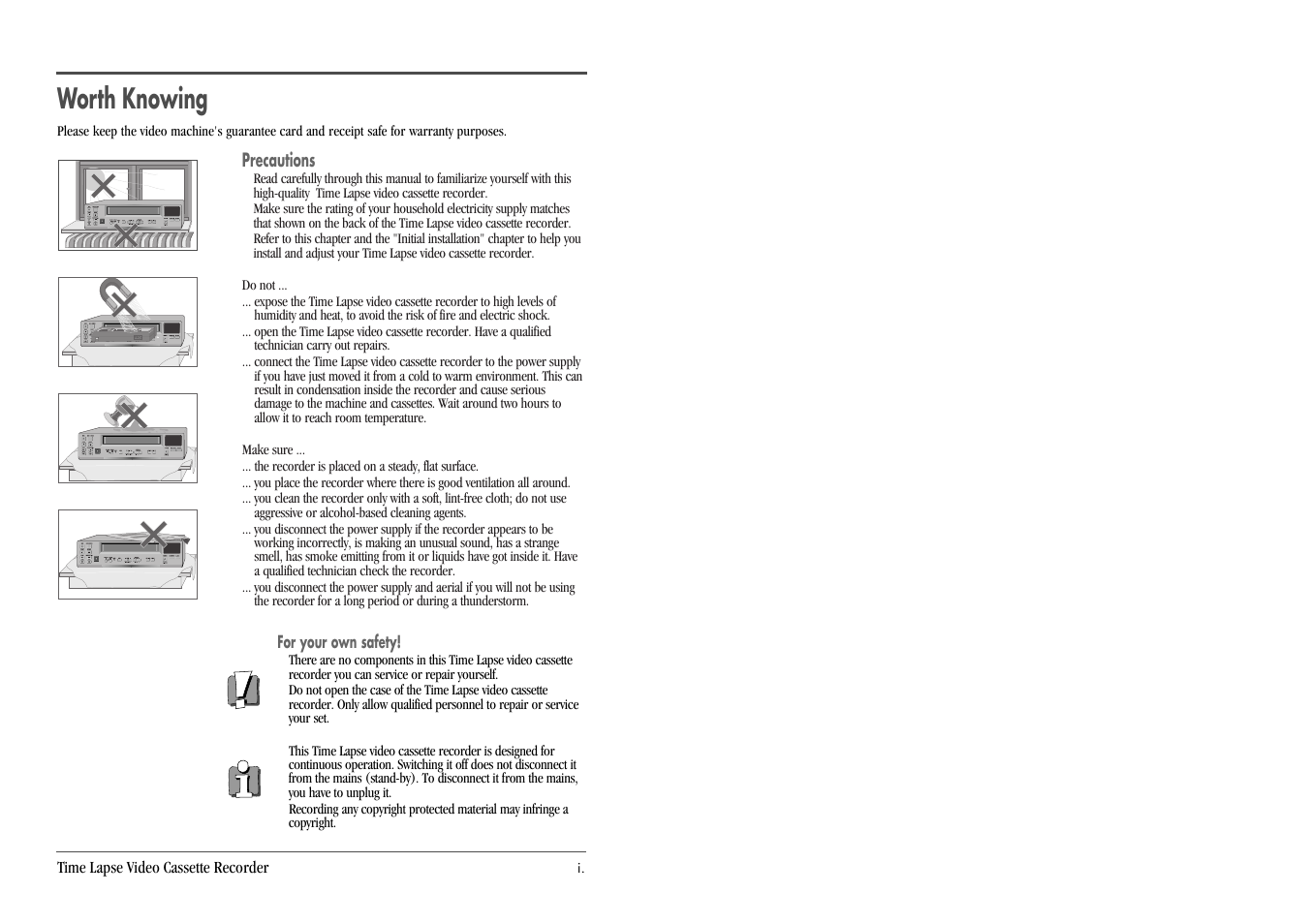 Worth knowing, Auto set ch. op eject | Daewoo DV3K683DZ-SD User Manual | Page 2 / 25