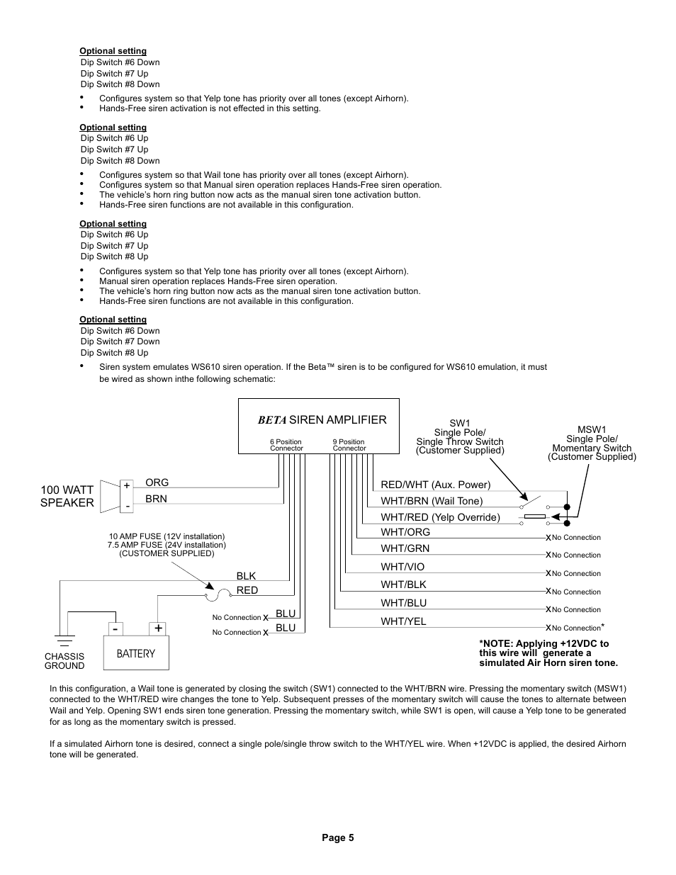 Whelen BETA124R User Manual | Page 5 / 6