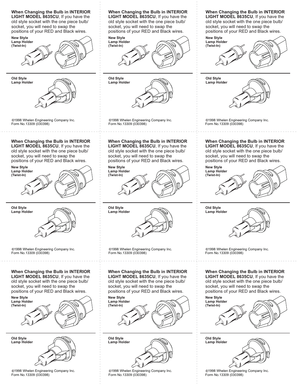 Whelen H35DSN12 User Manual | 1 page